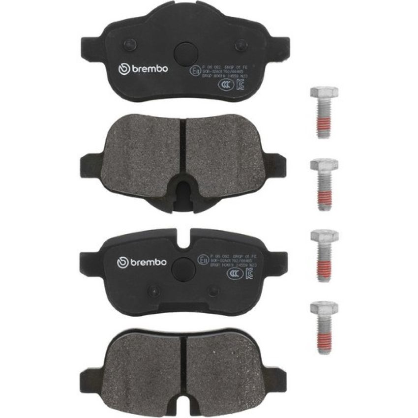 Brembo KT04464 Brembo low-met brake pad and UV coated vented  brake disc kit