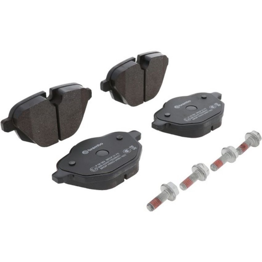 Brembo KT04424 Brembo low-met brake pad and composite vented  brake disc kit