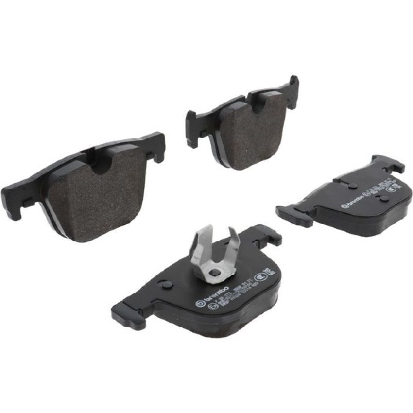 Brembo KT04422 Brembo low-met brake pad and UV coated vented  brake disc kit