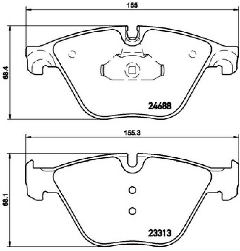 Brembo KT04493 Brembo low-met brake pad and composite vented  brake disc kit