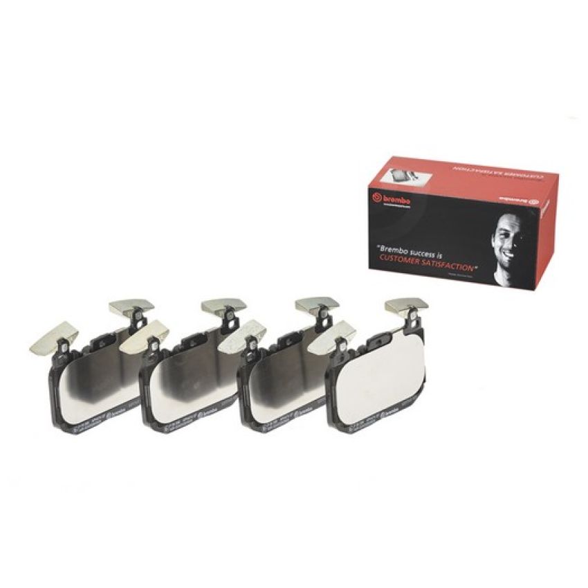 Brembo KT04375 Brembo low-met brake pad and UV coated vented  brake disc kit