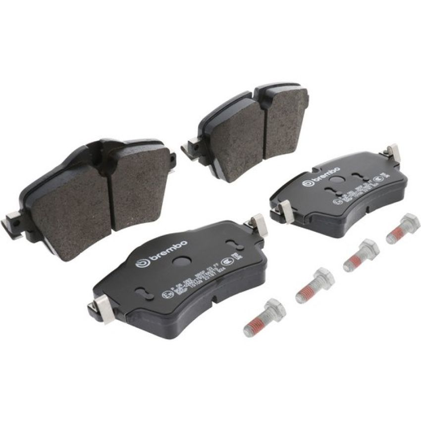 Brembo KT04366 Brembo low-met brake pad and UV coated vented  brake disc kit