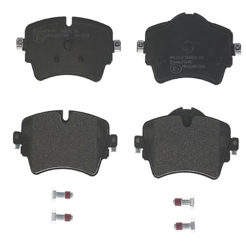 Brembo KT04366 Brembo low-met brake pad and UV coated vented  brake disc kit