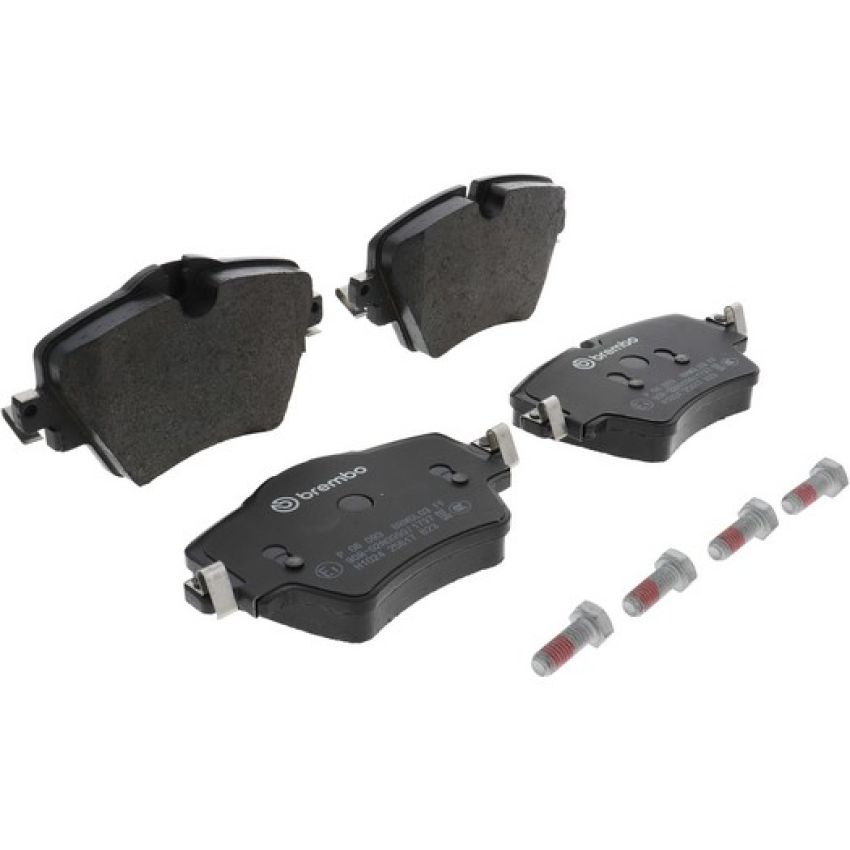 Brembo KT04355 Brembo low-met brake pad and UV coated vented  brake disc kit