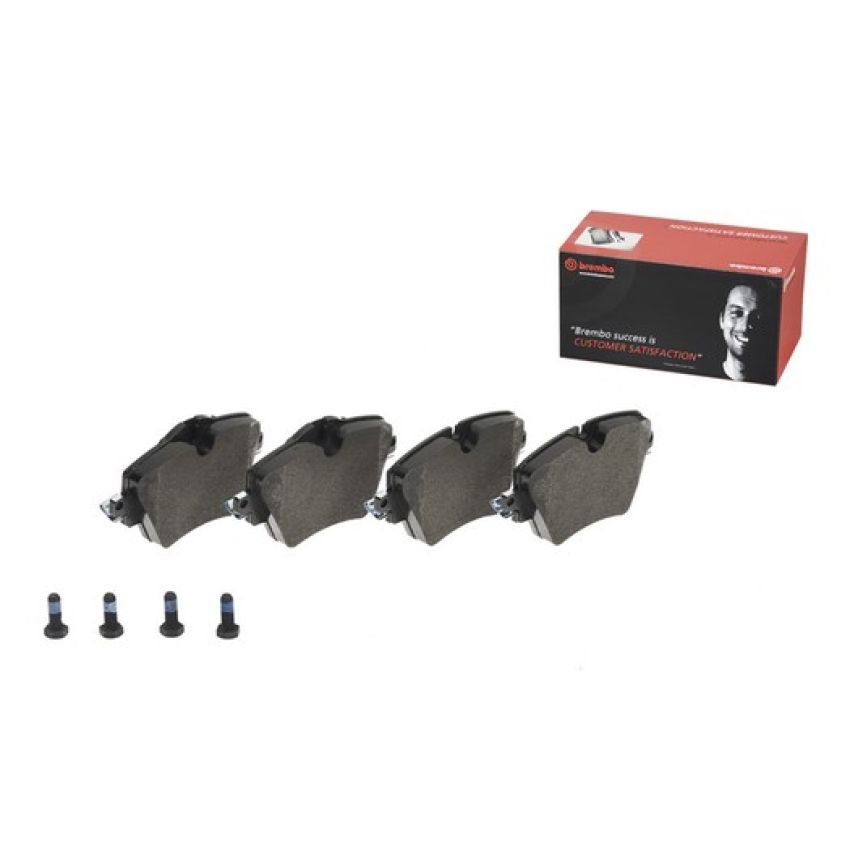 Brembo KT04355 Brembo low-met brake pad and UV coated vented  brake disc kit