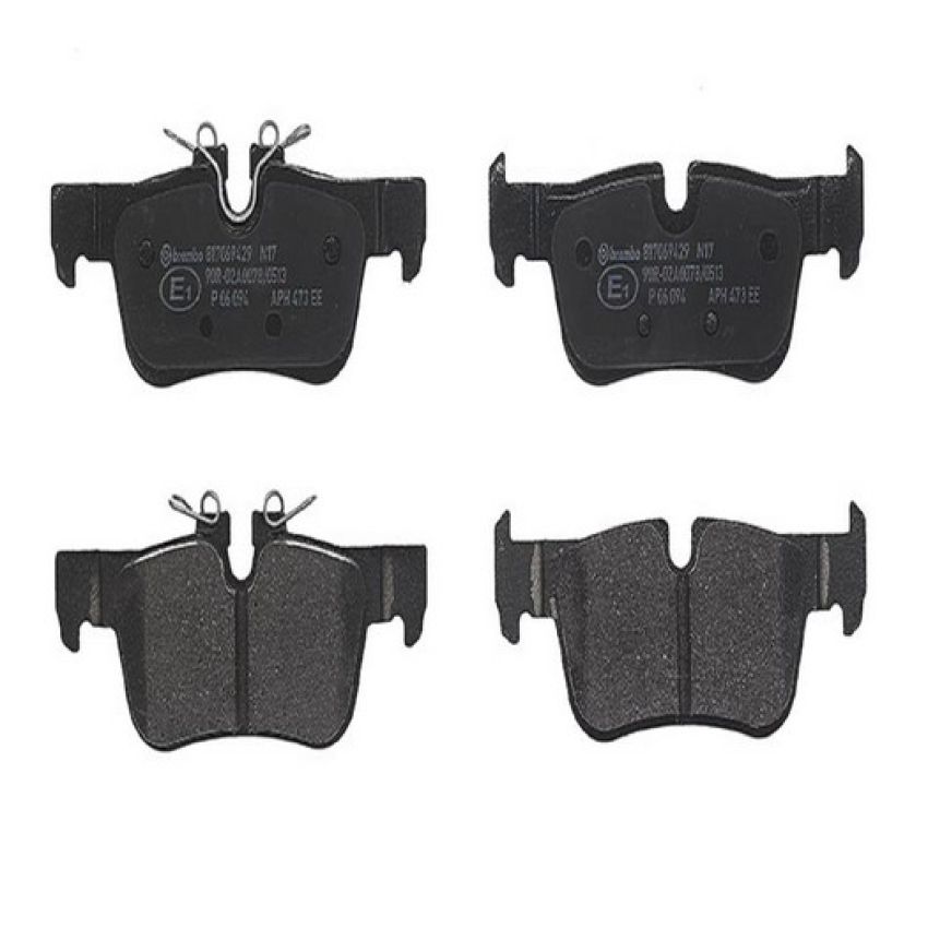 Brembo KT04312 Brembo low-met brake pad and UV coated solid  brake disc kit