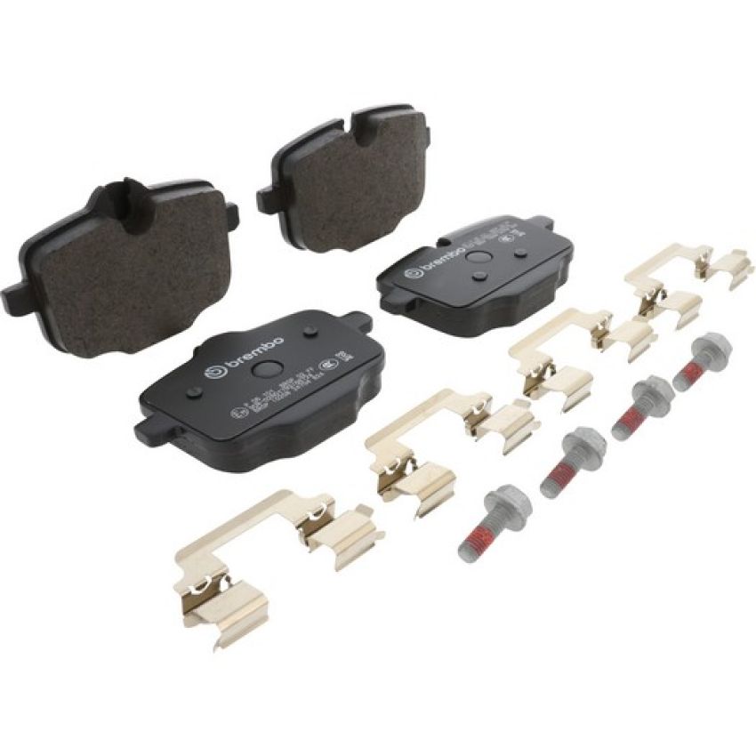 Brembo KT04364 Brembo low-met brake pad and composite vented  brake disc kit