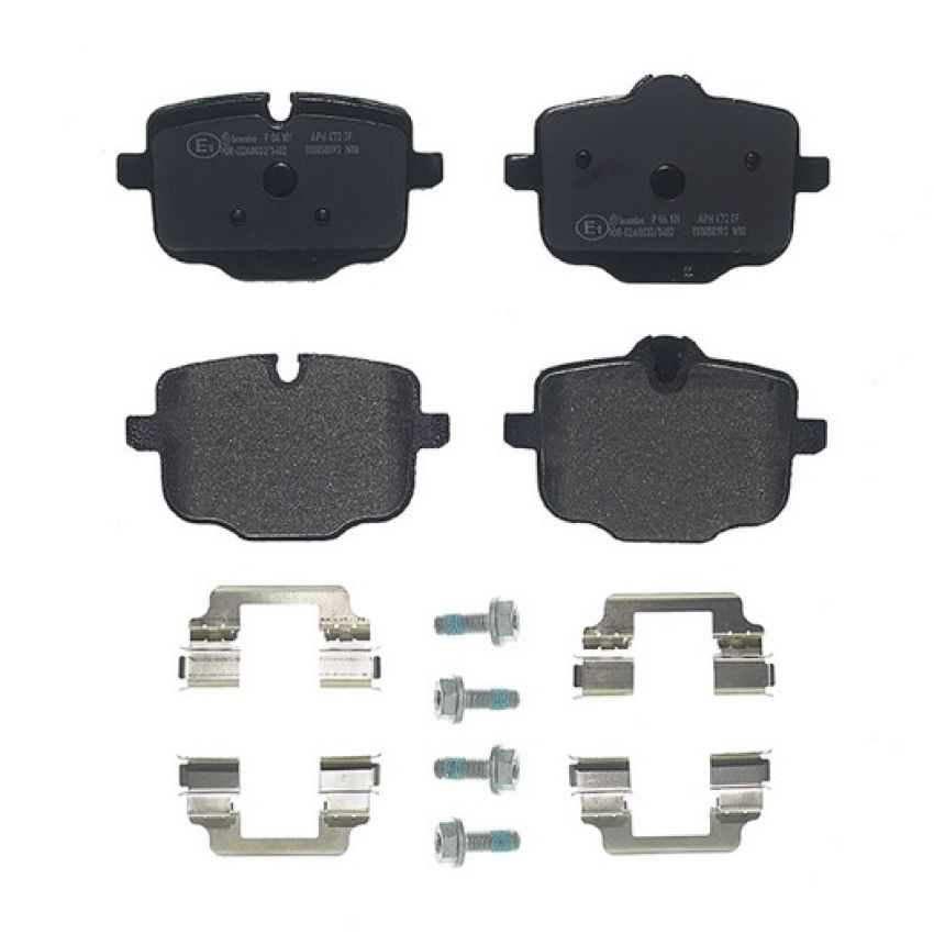 Brembo KT04364 Brembo low-met brake pad and composite vented  brake disc kit