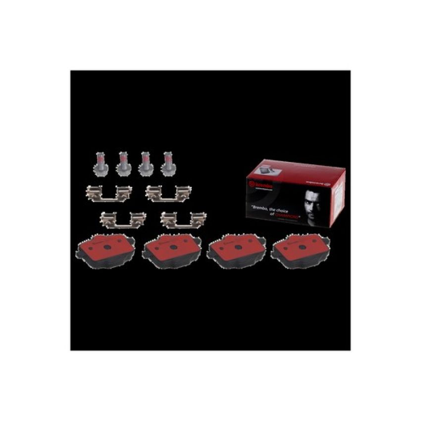 Brembo KT00824 Brembo ceramic brake pad and composite vented  brake disc kit