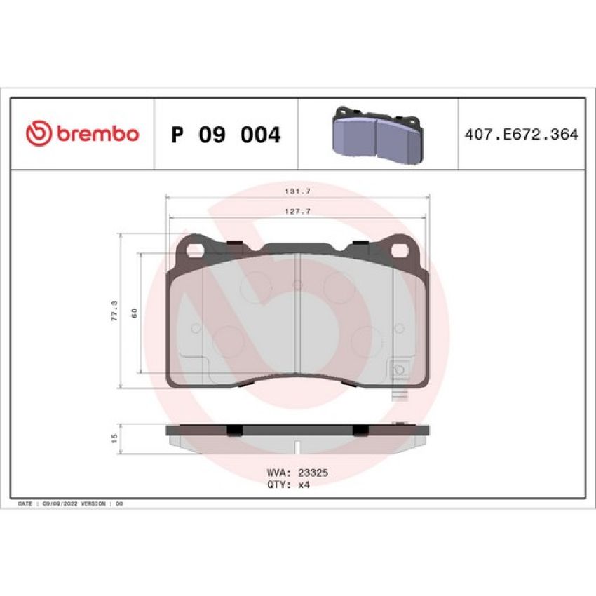 Brembo KT04244 Brembo low-met brake pad and UV coated PVT  brake disc kit
