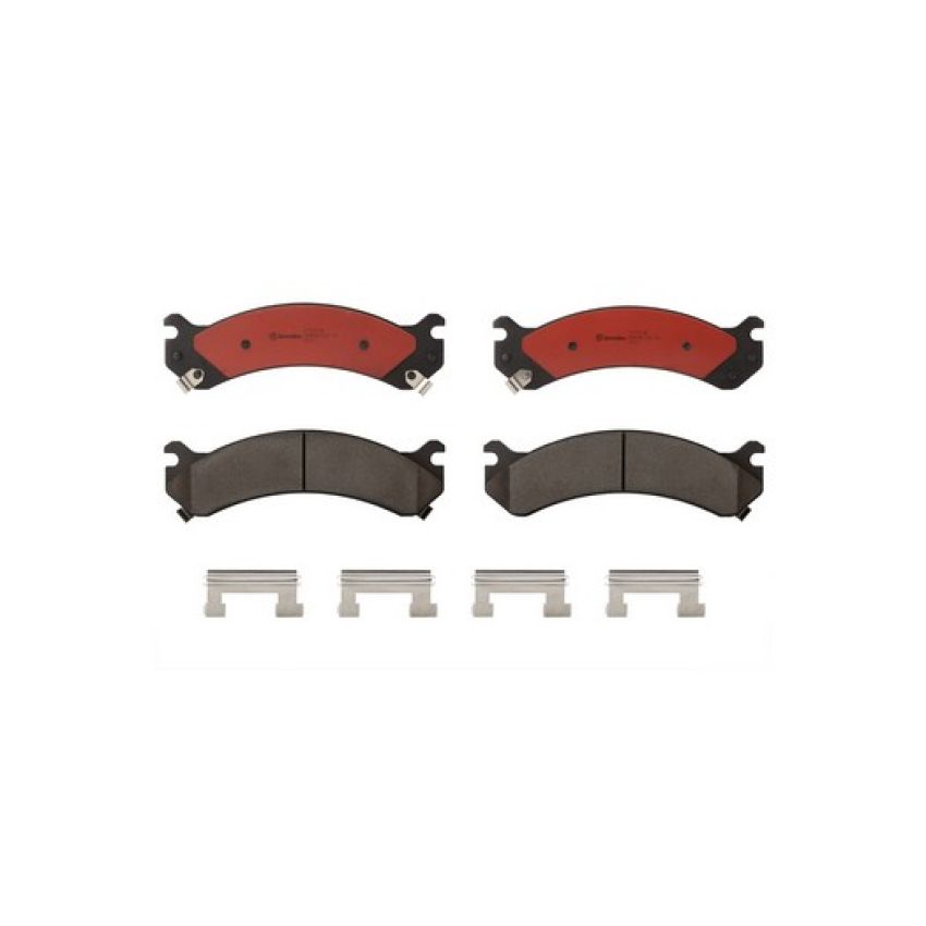 Brembo KT00771 Brembo ceramic brake pad and UV coated vented  brake disc kit