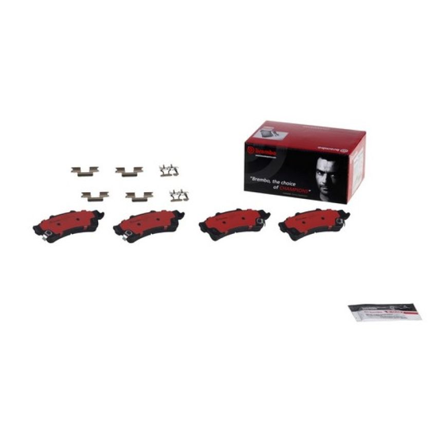 Brembo KT00640 Brembo ceramic brake pad and UV coated vented  brake disc kit