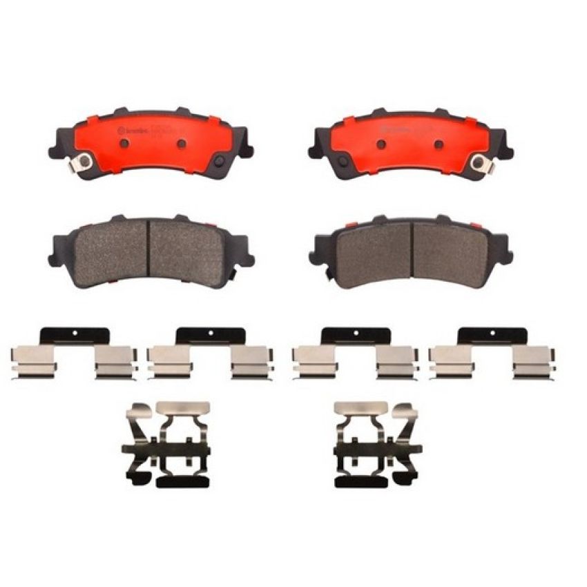 Brembo KT00640 Brembo ceramic brake pad and UV coated vented  brake disc kit