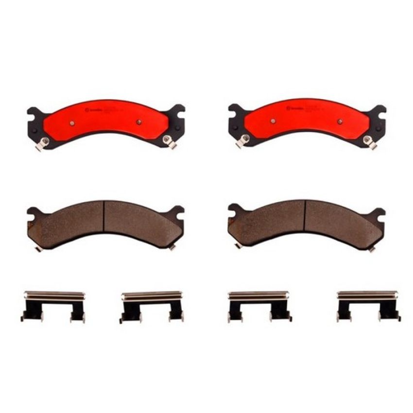 Brembo KT00439 Brembo ceramic brake pad and UV coated vented  brake disc kit