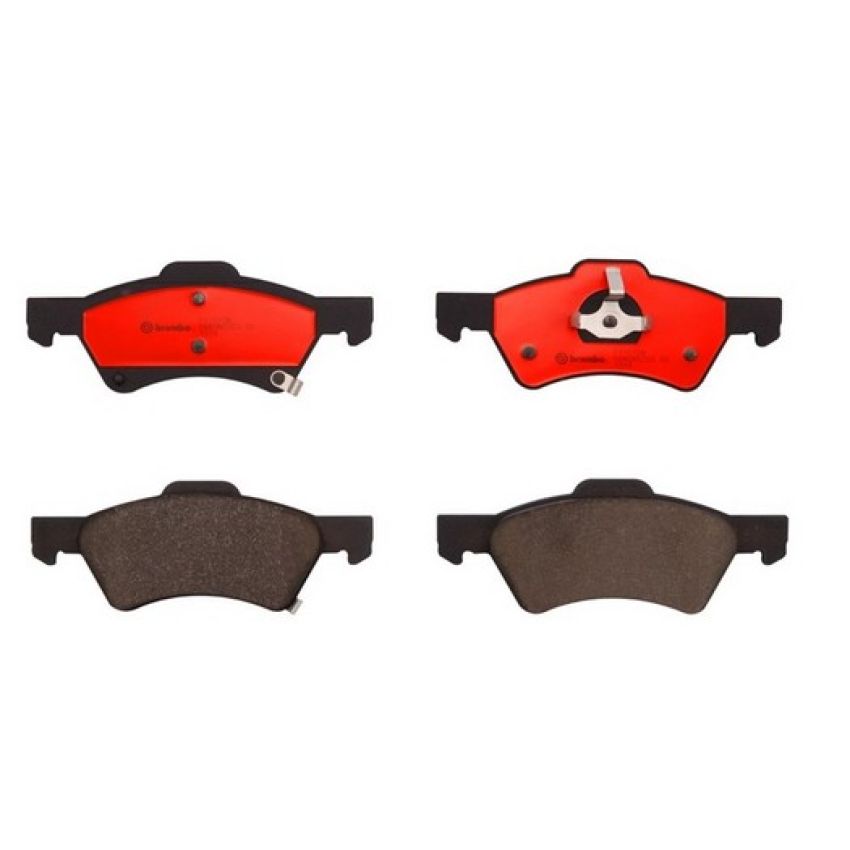 Brembo KT00868 Brembo ceramic brake pad and UV coated vented  brake disc kit