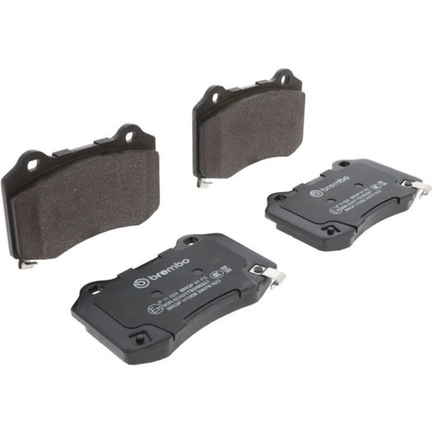 Brembo KT04348 Brembo low-met brake pad and UV coated vented  brake disc kit