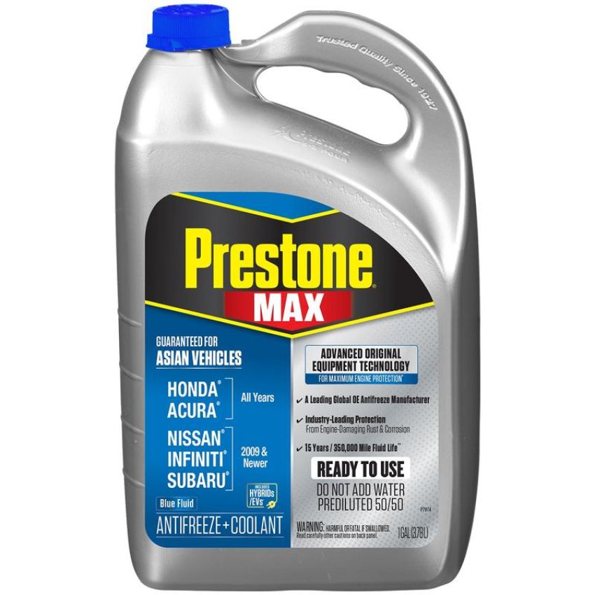 Prestone AF6310 Prestone MAX Original Equipment Antifreeze+Coolant. Asian Blue, 50/50 RTU, 1 Gal