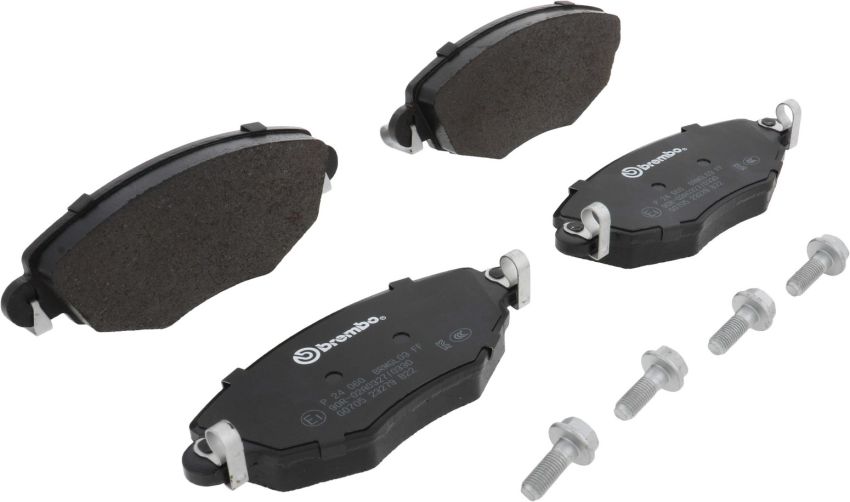 Brembo KT04235 Brembo low-met brake pad and UV coated vented  brake disc kit
