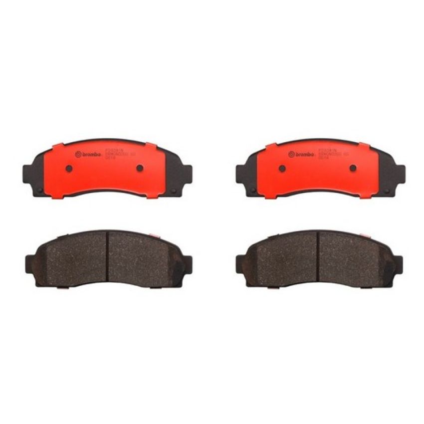 Brembo KT00858 Brembo ceramic brake pad and UV coated vented  brake disc kit