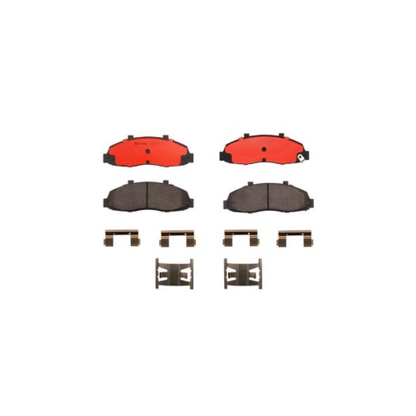 Brembo KT00860 Brembo ceramic brake pad and UV coated vented  brake disc kit