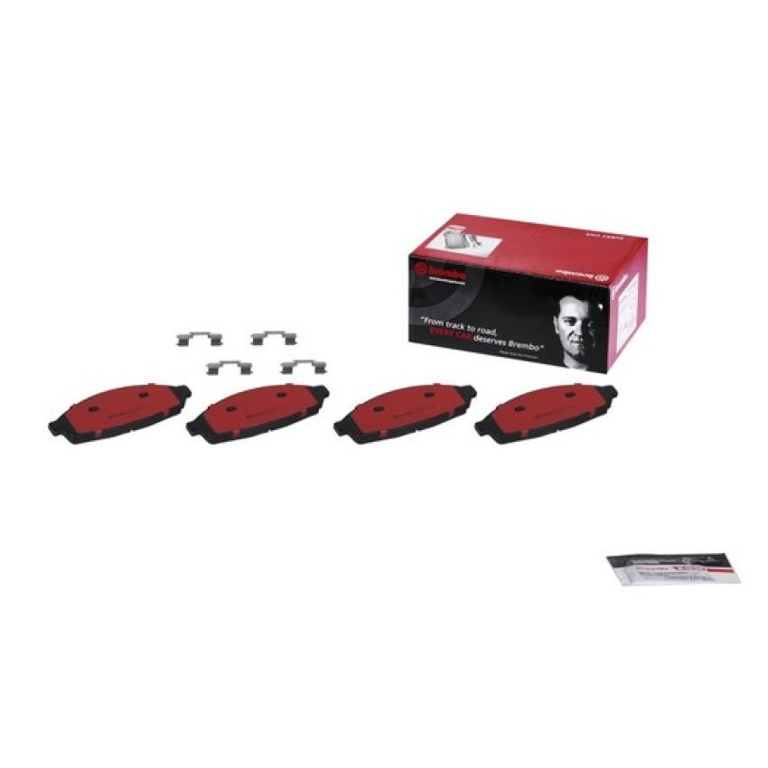 Brembo KT00636 Brembo ceramic brake pad and UV coated vented  brake disc kit