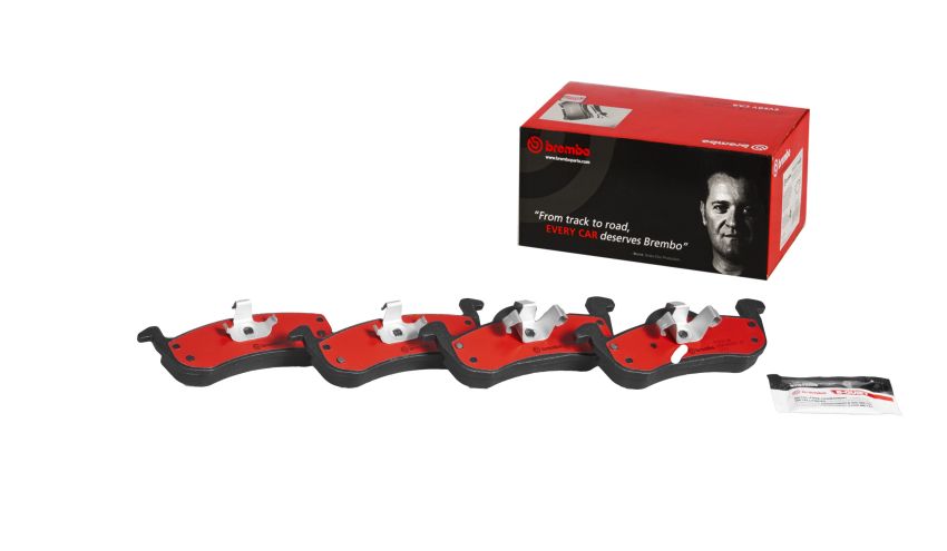 Brembo KT00969 Brembo ceramic brake pad and UV coated vented  brake disc kit