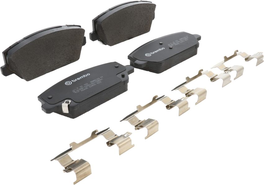 Brembo KT04353 Brembo low-met brake pad and UV coated vented  brake disc kit