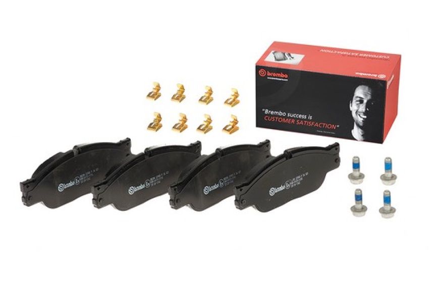 Brembo KT04193 Brembo low-met brake pad and UV coated vented  brake disc kit