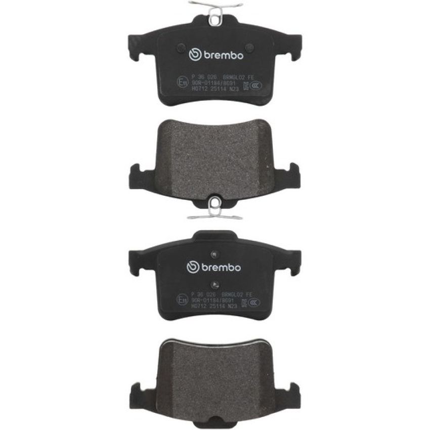 Brembo KT04516 Brembo low-met brake pad and UV coated PVT  brake disc kit