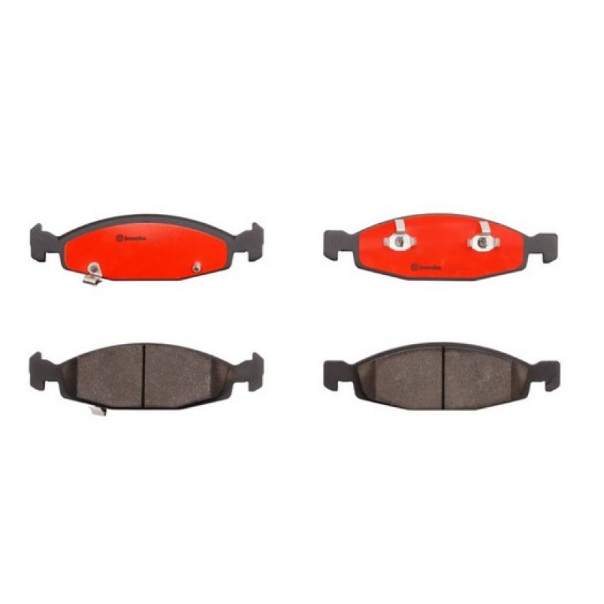Brembo KT00853 Brembo ceramic brake pad and UV coated vented  brake disc kit