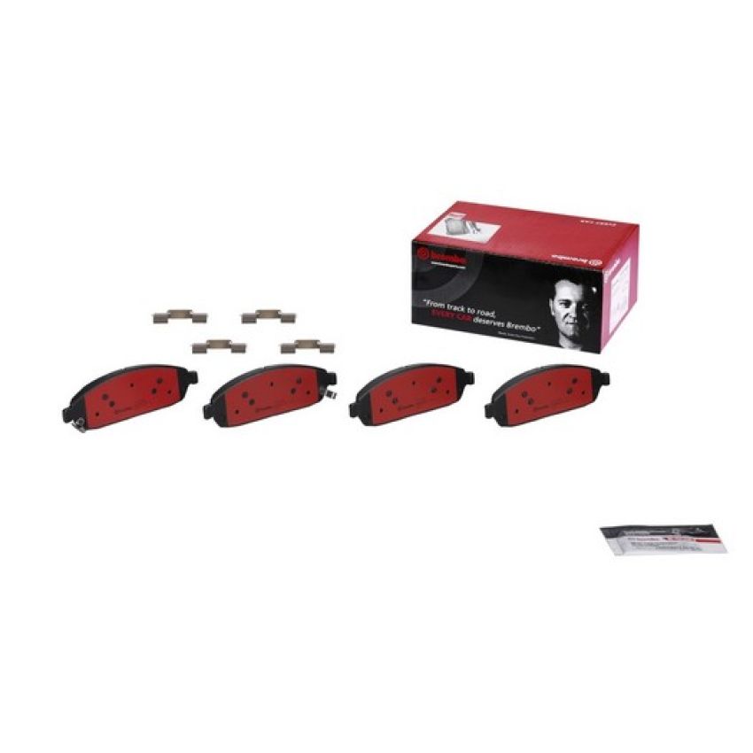 Brembo KT00960 Brembo ceramic brake pad and UV coated vented  brake disc kit