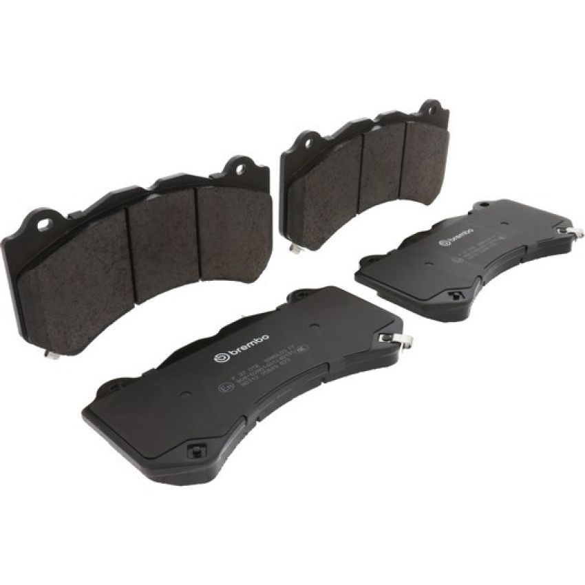 Brembo KT04317 Brembo low-met brake pad and floating PVT drilled brake disc kit