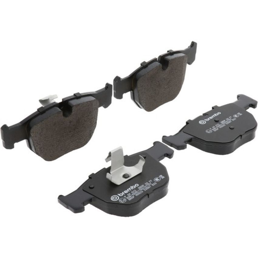 Brembo KT04391 Brembo low-met brake pad and UV coated vented  brake disc kit