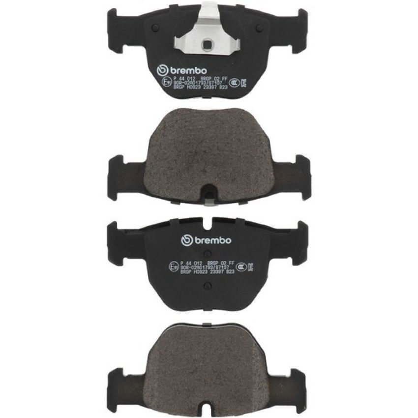 Brembo KT04391 Brembo low-met brake pad and UV coated vented  brake disc kit