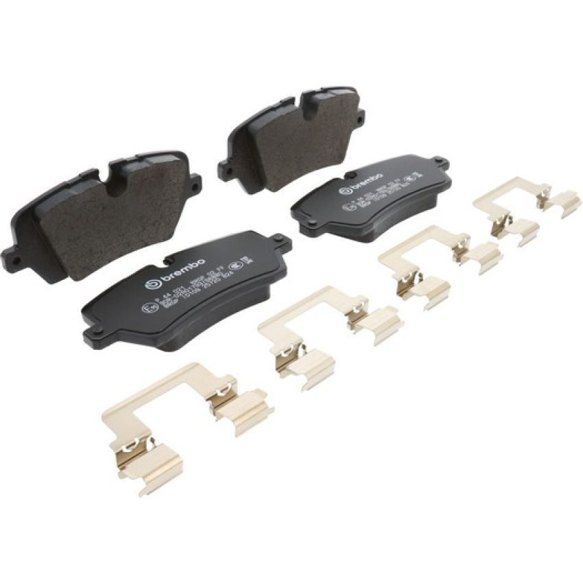 Brembo KT04369 Brembo low-met brake pad and UV coated PVT  brake disc kit
