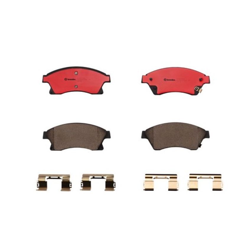 Brembo KT00625 Brembo ceramic brake pad and UV coated vented  brake disc kit