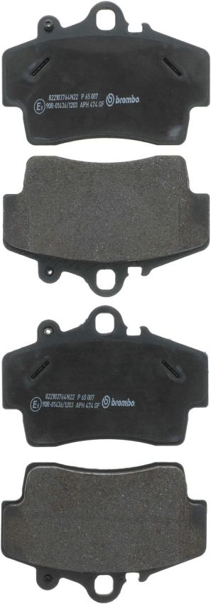 Brembo KT04419 Brembo low-met brake pad and UV coated vented  brake disc kit