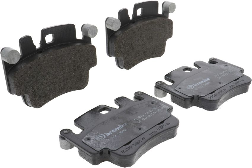Brembo KT04280 Brembo low-met brake pad and UV coated PVT drilled brake disc kit