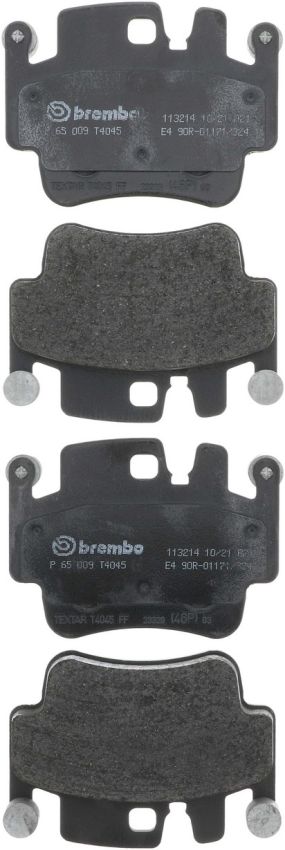 Brembo KT04280 Brembo low-met brake pad and UV coated PVT drilled brake disc kit