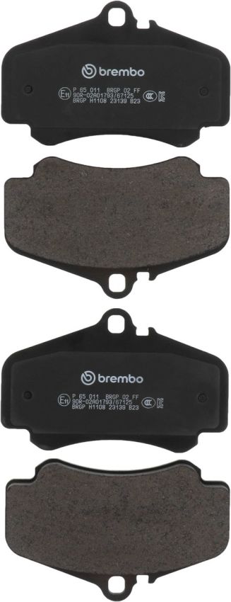 Brembo KT04281 Brembo low-met brake pad and UV coated PVT drilled brake disc kit