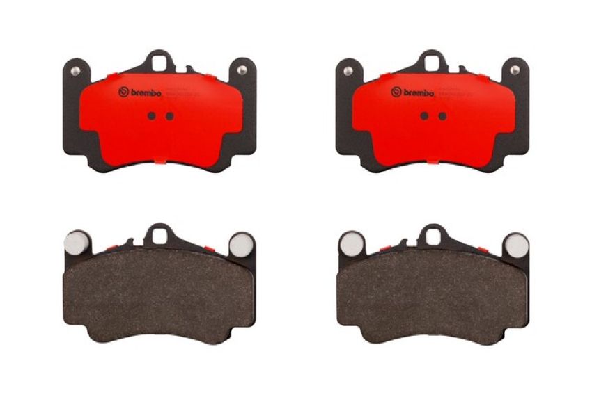 Brembo KT00733 Brembo ceramic brake pad and UV coated PVT drilled brake disc kit