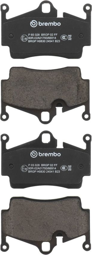 Brembo KT04285 Brembo low-met brake pad and UV coated vented drilled brake disc kit