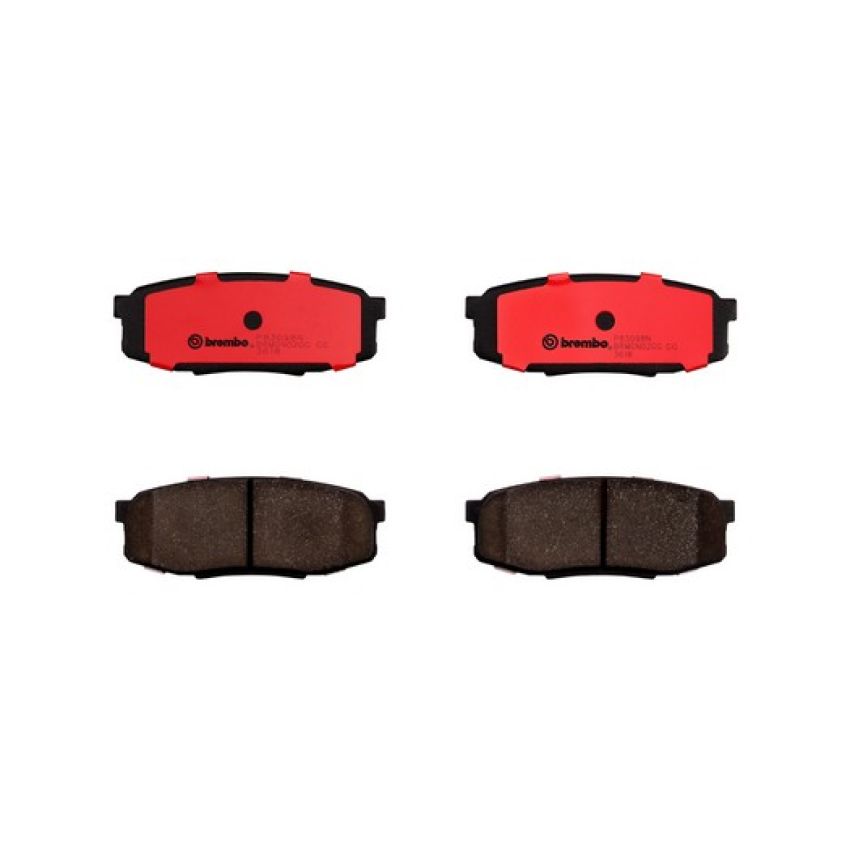 Brembo KT00561 Brembo ceramic brake pad and UV coated vented  brake disc kit