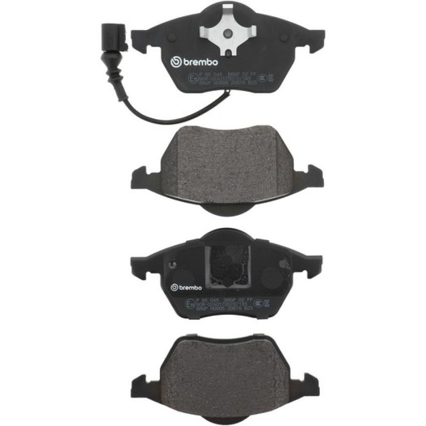 Brembo KT04368 Brembo low-met brake pad and UV coated vented  brake disc kit