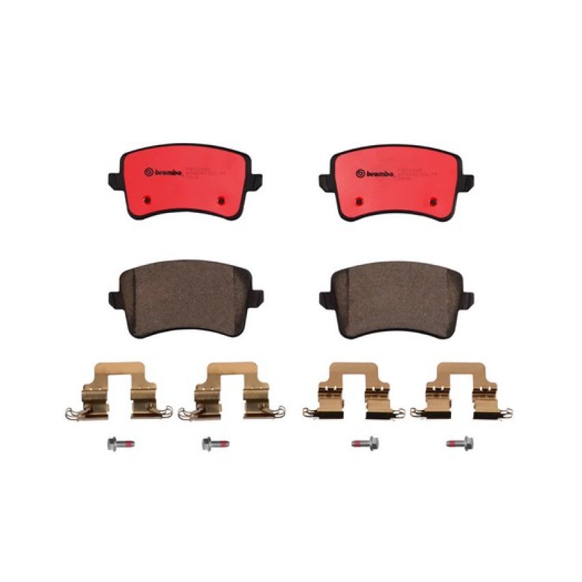 Brembo KT00622 Brembo ceramic brake pad and UV coated vented  brake disc kit