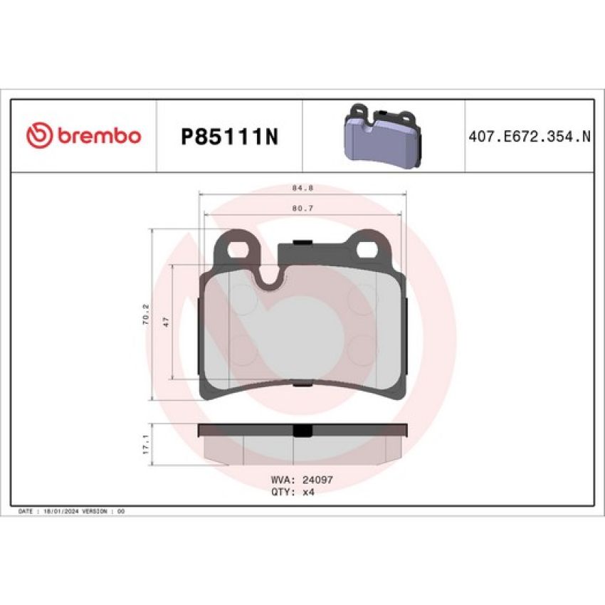 Brembo KT00C28 Brembo ceramic brake pad and UV coated PVT  brake disc kit