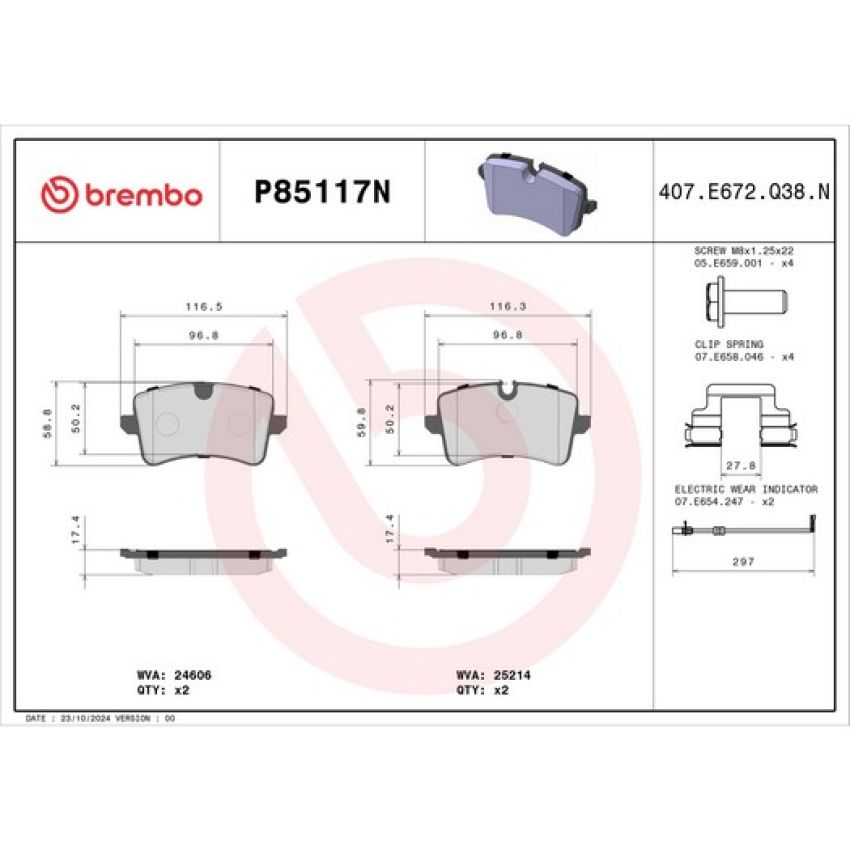 Brembo KT00B12 Brembo ceramic brake pad and UV coated PVT  brake disc kit