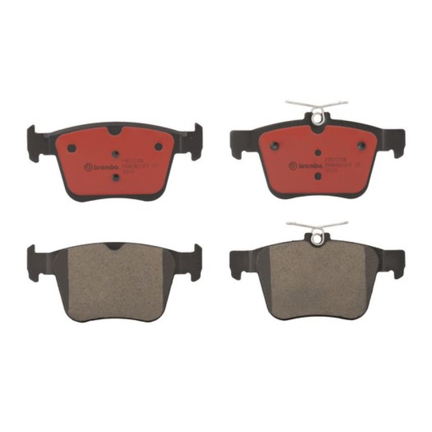 Brembo KT00825 Brembo ceramic brake pad and UV coated vented  brake disc kit