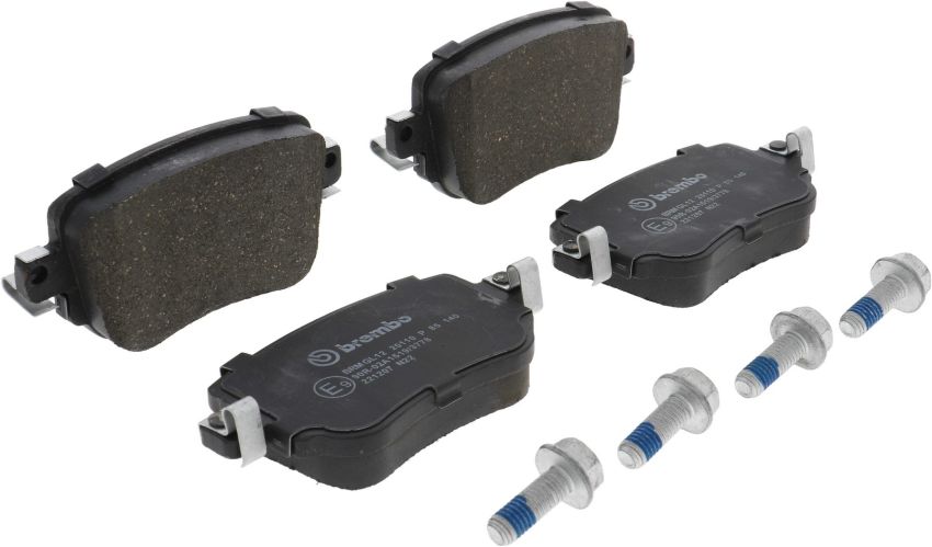 Brembo KT04340 Brembo low-met brake pad and UV coated solid  brake disc kit