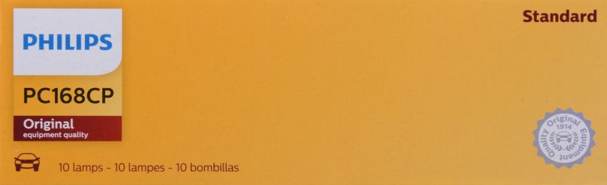 Philips PC168CP Philips Standard Miniature PC168 Pack of 10